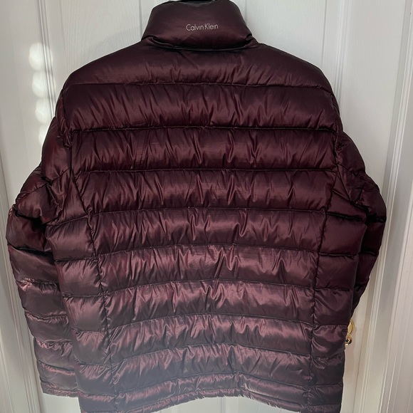 Burgundy Calvin Klein Lightweight Jacket - Picture 2 of 3